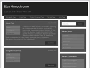 Blox Monochrome WordPress Personal Project Thumbnail